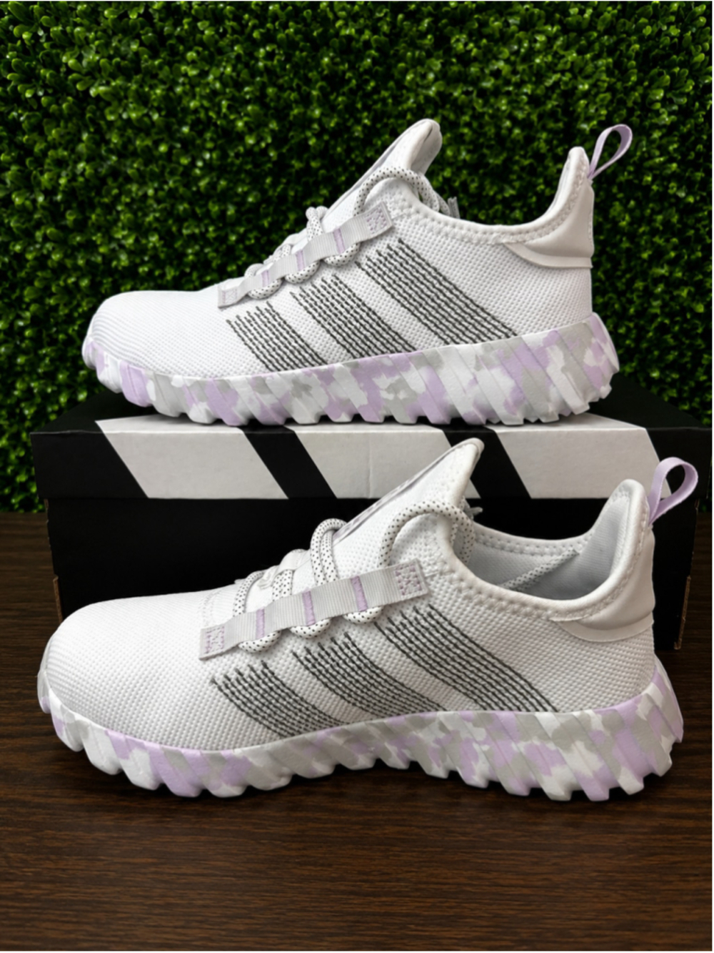adidas Kaptir Flow K White Gray Purple Colorway Size Youth 4.5 or Women’s 5.5